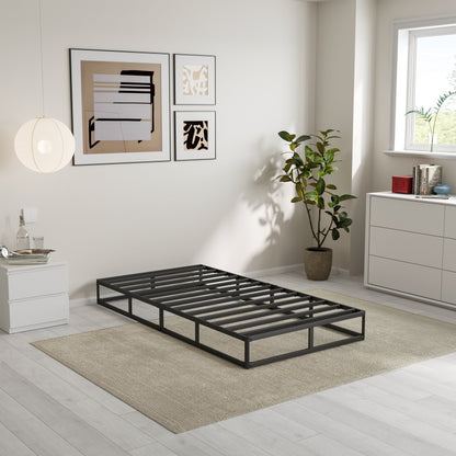 Ressort métallique à profil bas de 5 pouces, structure robuste avec revêtement gris