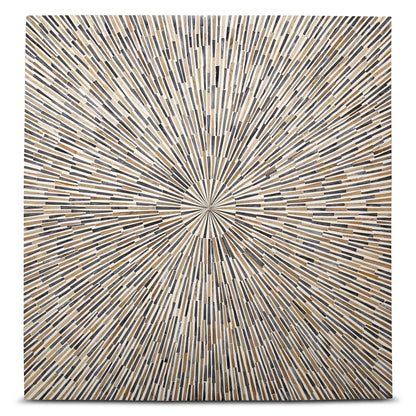 Table basse Serengeti avec incrustations de corne