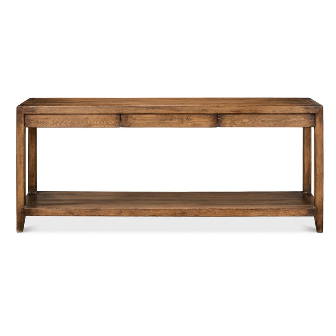 Table console en noyer français