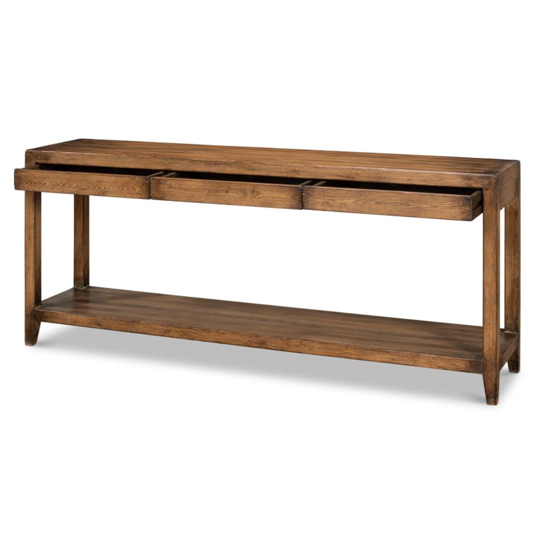 Table console en noyer français