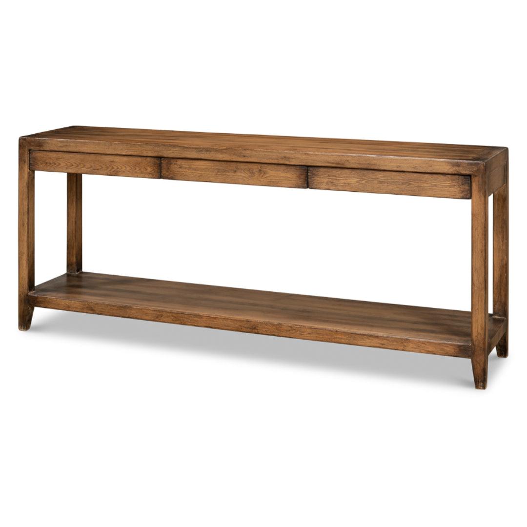 Table console en noyer français