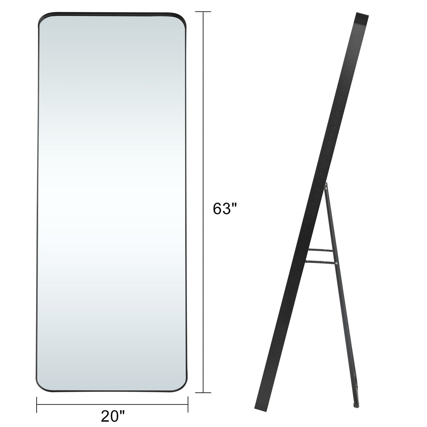 Miroir pleine longueur Grand miroir mural Miroir intégral
