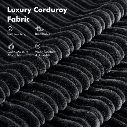 Canapé-lit pliant moderne en velours côtelé HOOOWOOO