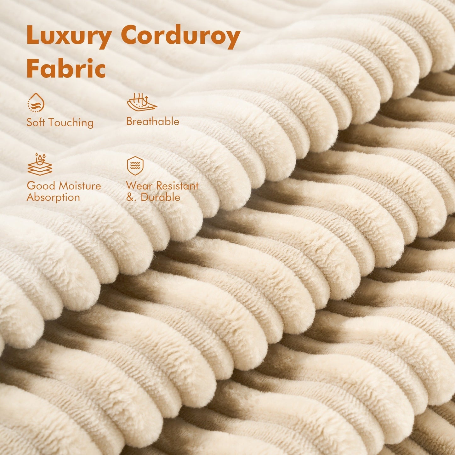 Canapé-lit pliant moderne en velours côtelé HOOOWOOO