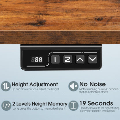 Bureau debout électrique réglable en hauteur Homall