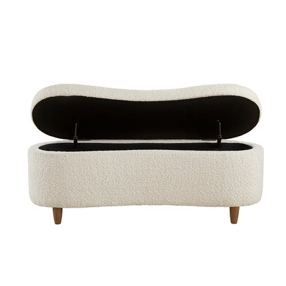 Banc d'appoint de rangement incurvé de style boucle INK IVY Bailey