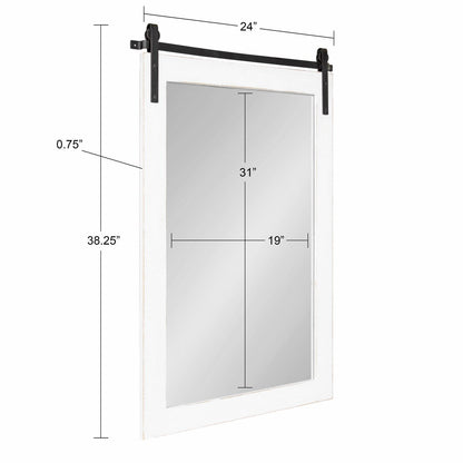 Miroir mural rectangulaire rustique Kate et Laurel Cates