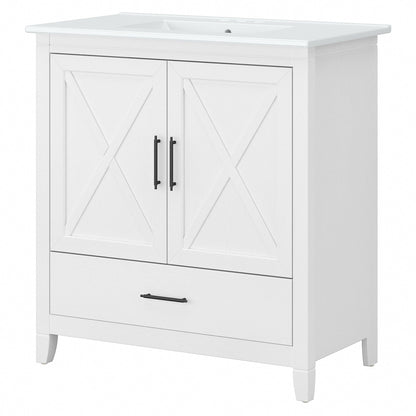 Meuble-lavabo Key West 32 W avec lavabo par Bush Furniture