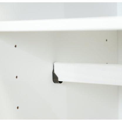 Armoire penderie 4 portes Kyle 100 % bois massif de Palace Imports avec portes en bois massif ou en miroir