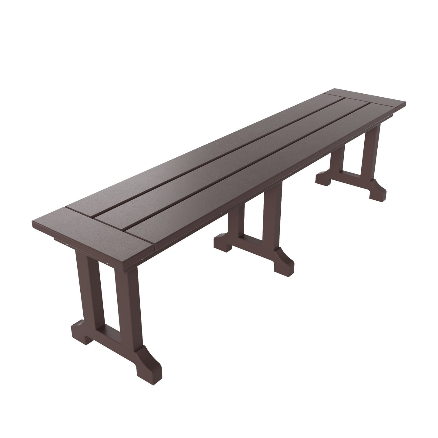 Banc de terrasse extérieur Polytrends Laguna en PEHD toutes saisons 65