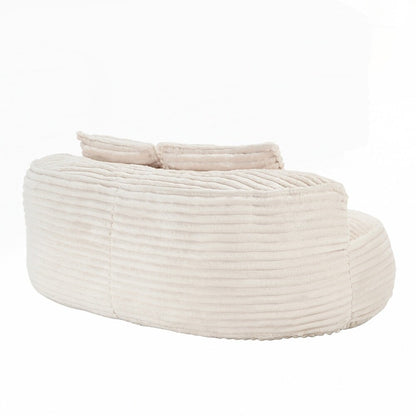 Canapé confortable et durable, fauteuil poire à dossier haut pour adultes et enfants - 2 places