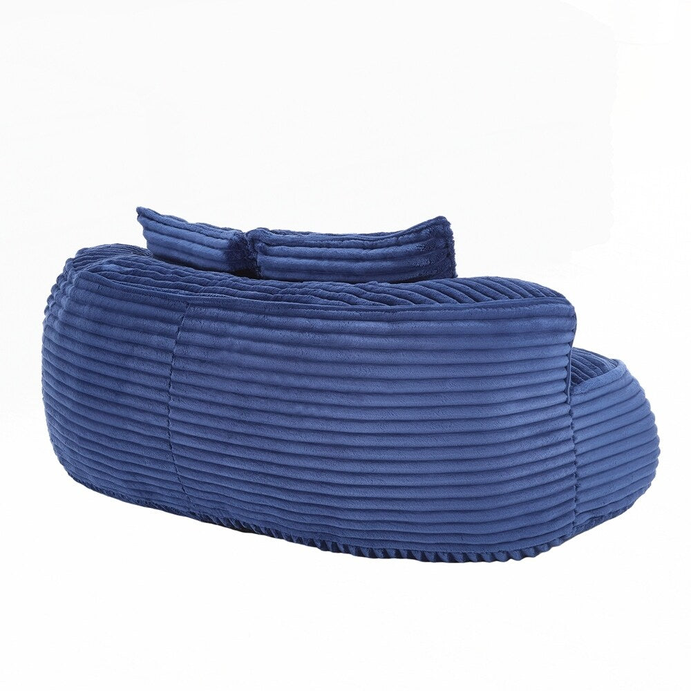 Canapé confortable et durable, fauteuil poire à dossier haut pour adultes et enfants - 2 places