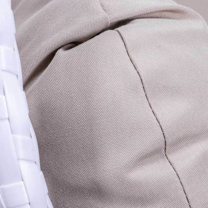 Fauteuil suspendu LeisureMod pour 2 personnes avec support - Chaise longue hamac en rotin et osier pour patio extérieur/intérieur avec coussins