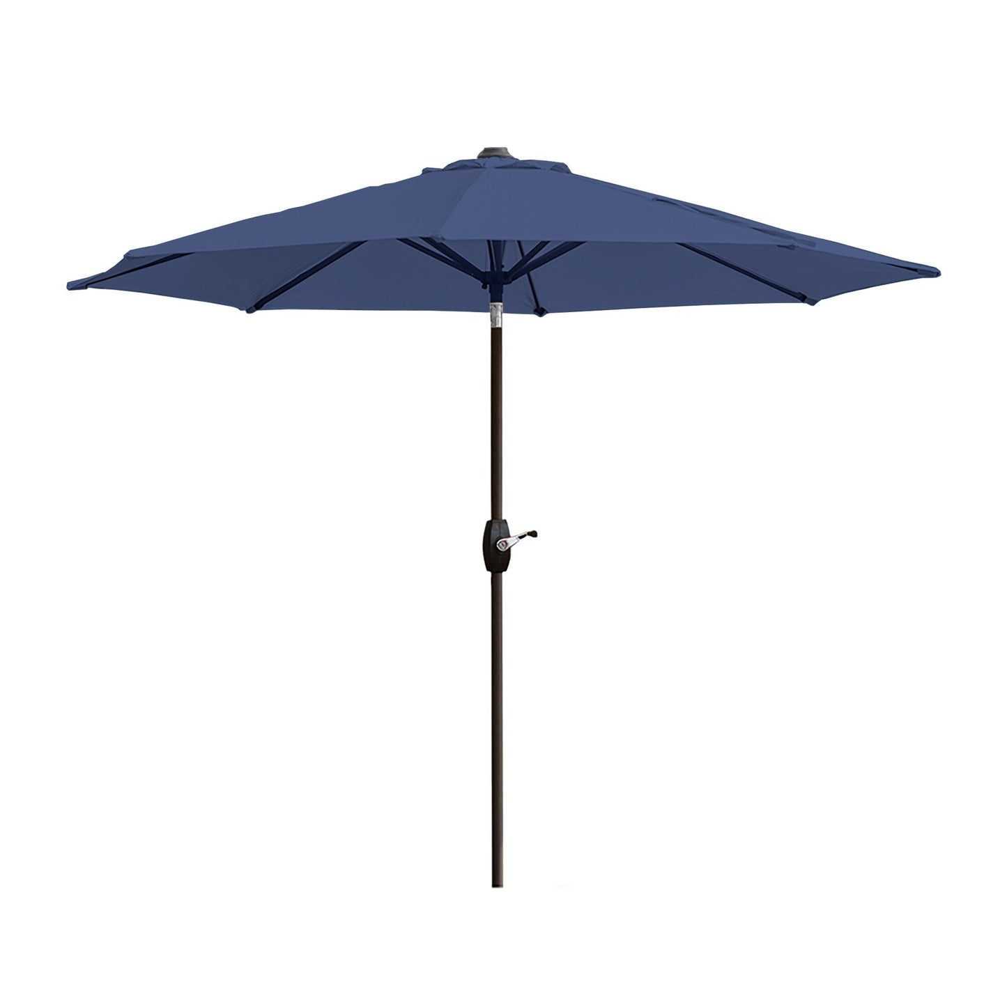 Parasol de patio Lopes de 9 pieds avec base en finition bronze et support de poids inclus