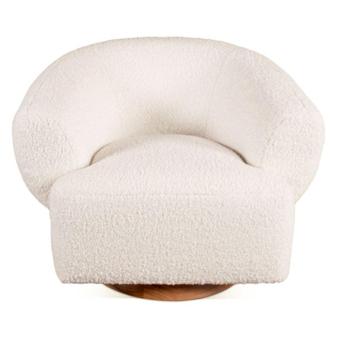 Chaise pivotante Luxe Cream Boucle