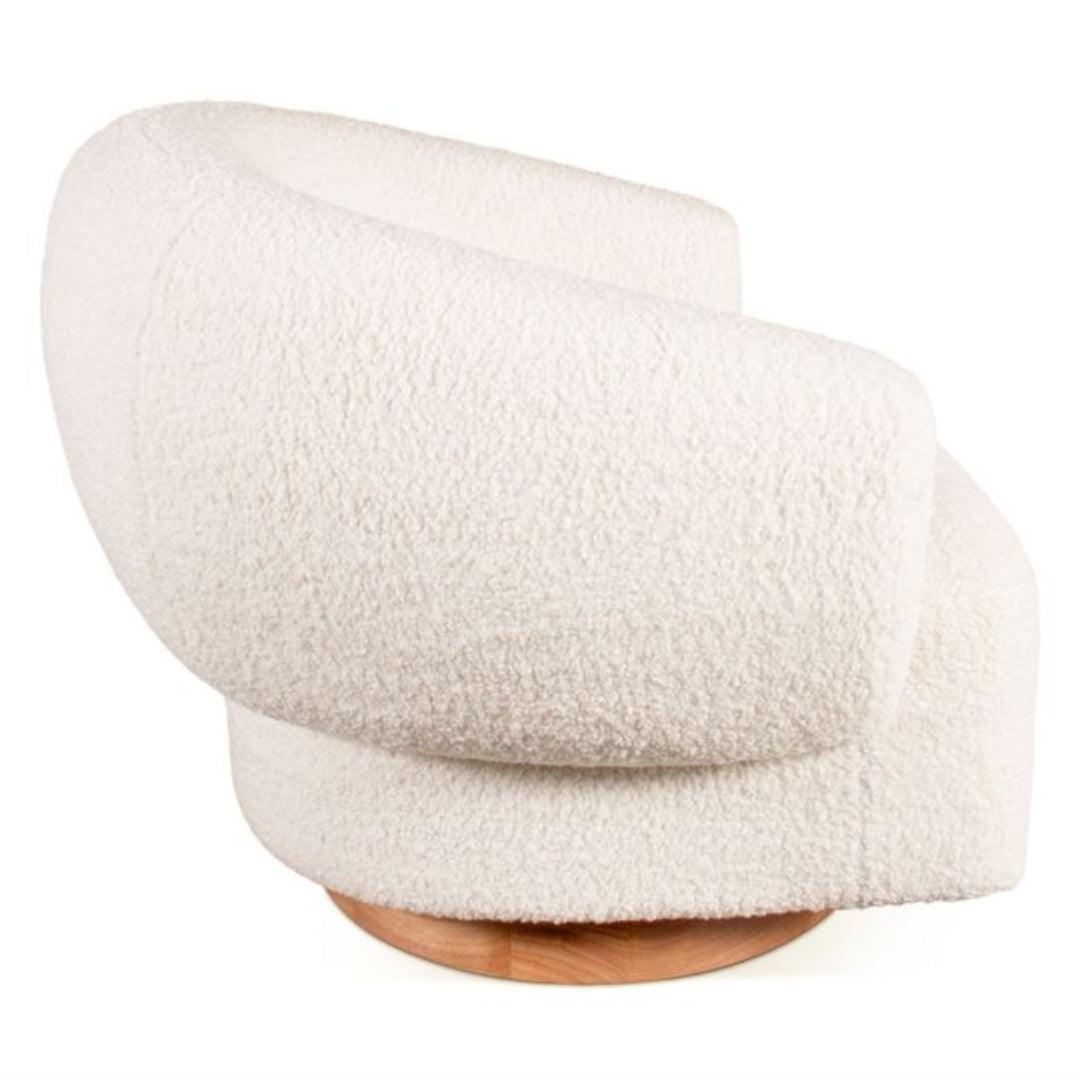 Chaise pivotante Luxe Cream Boucle