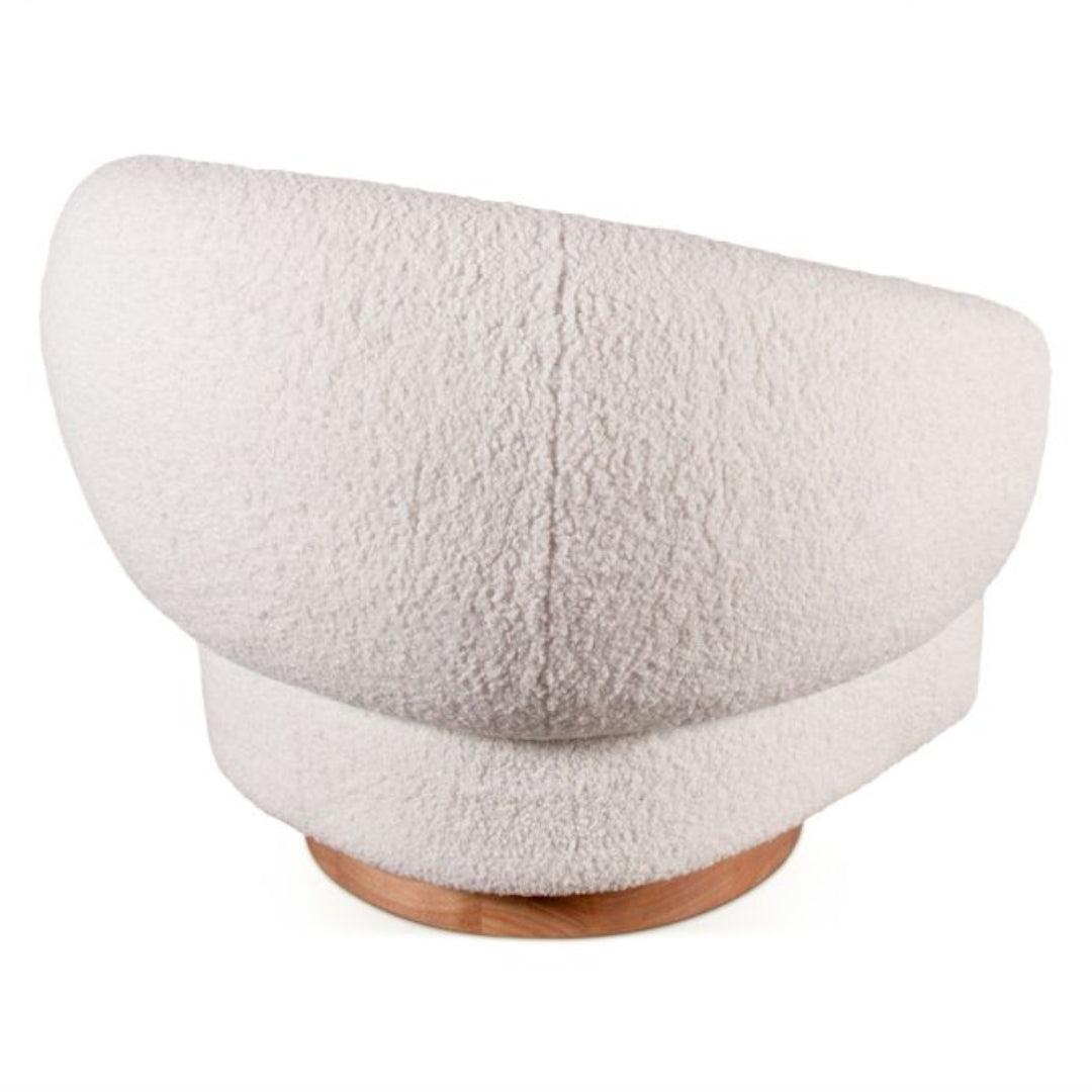 Chaise pivotante Luxe Cream Boucle