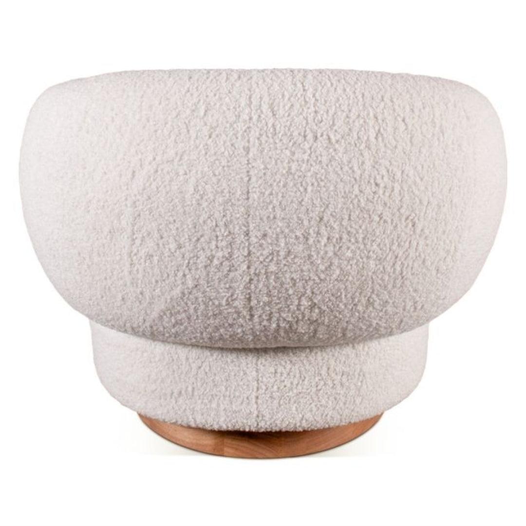 Chaise pivotante Luxe Cream Boucle