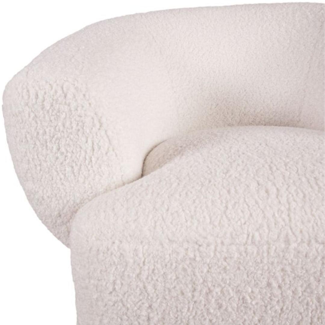 Chaise pivotante Luxe Cream Boucle