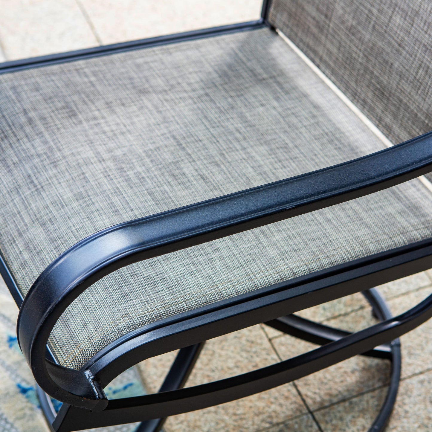 Ensemble de salle à manger de patio 8 pièces MAISON ARTS avec parasol de patio de 13 pieds