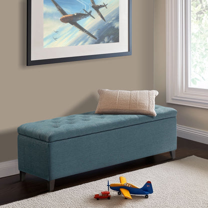 Banc de rangement rembourré à plateau capitonné Madison Park Sasha