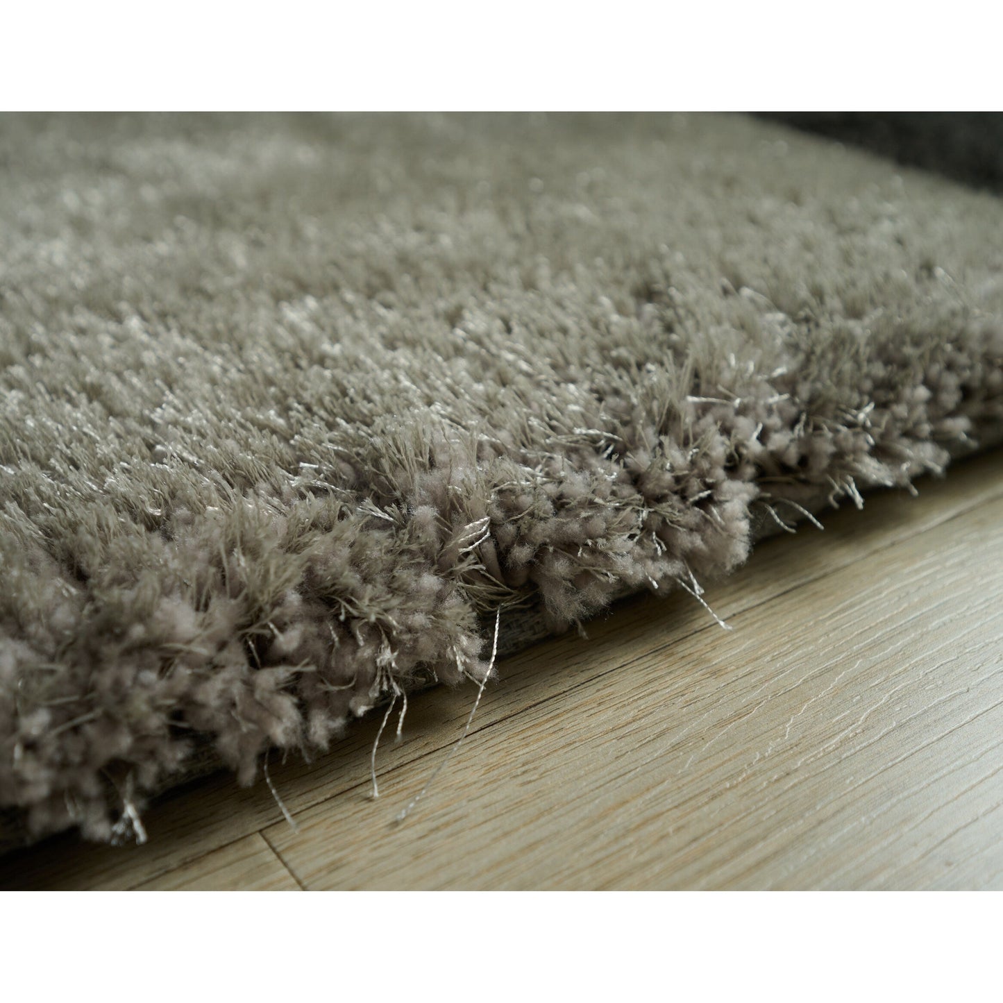 Tapis à poils longs Mateos au design abstrait