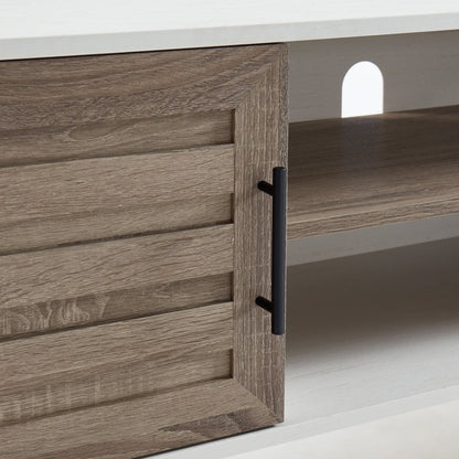 Meuble TV moderne du milieu du siècle pour téléviseurs jusqu'à 70 pouces Console multimédia de centre de divertissement - 20,5'' HX 59'' LX 15,5'' P