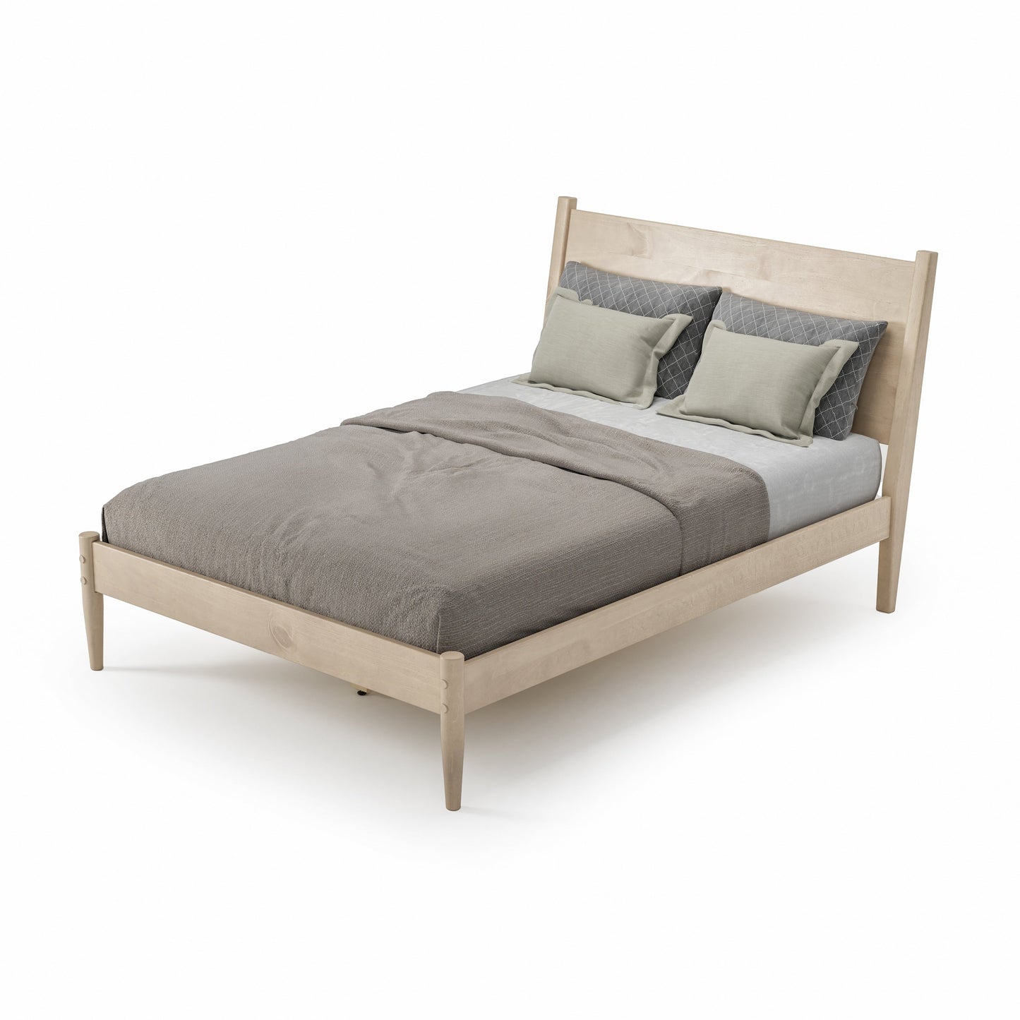 Lit à panneaux du milieu du siècle