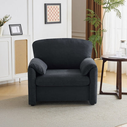 Fauteuil d'appoint moderne à oreilles d'éléphant, siège confortable pour salon et chambre