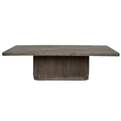 Table basse de transition en roseau
