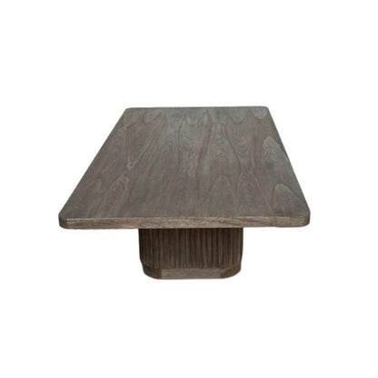 Table basse de transition en roseau