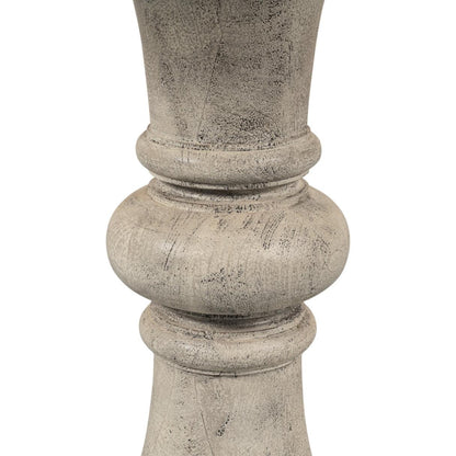 Table à piédestal statuaire et vieillie