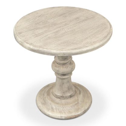 Table à piédestal statuaire et vieillie