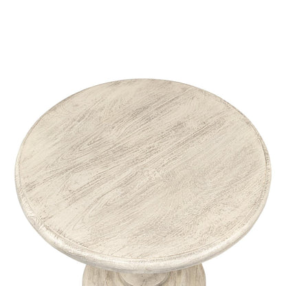 Table à piédestal statuaire et vieillie