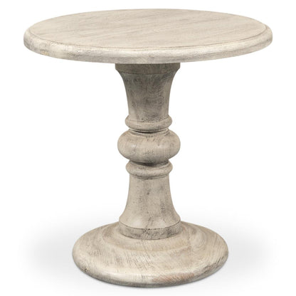 Table à piédestal statuaire et vieillie