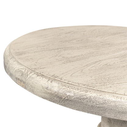 Table à piédestal statuaire et vieillie