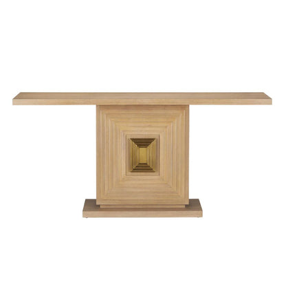 Console en bois à illusion géométrique