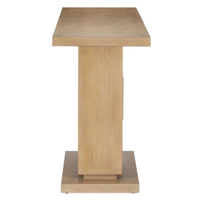 Console en bois à illusion géométrique