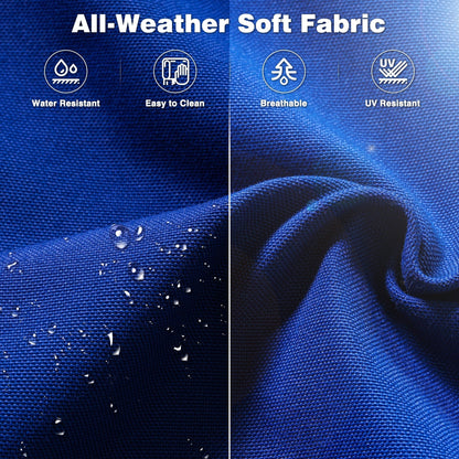 Ensemble de 8 chaises pivotantes en osier pour patio OVIOS