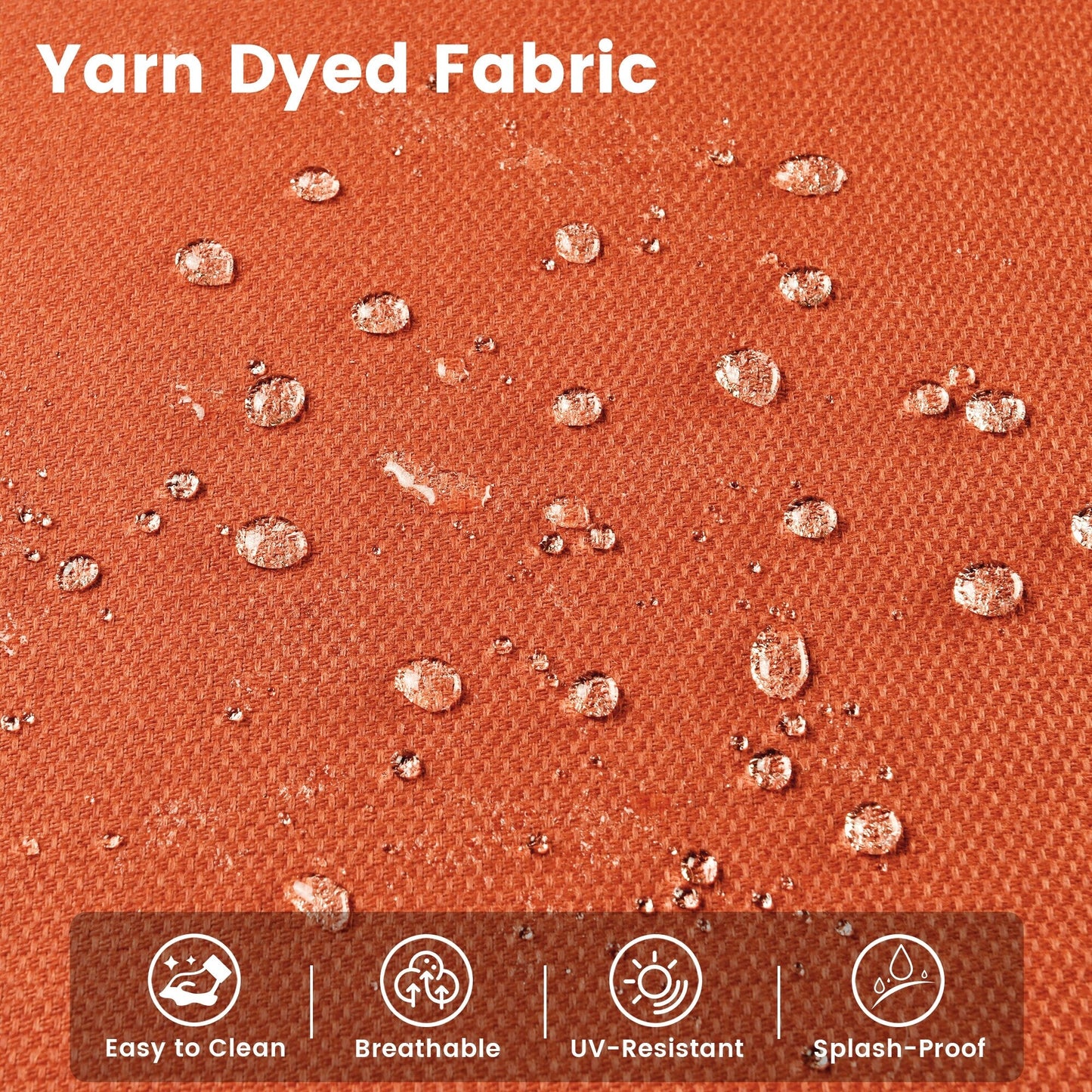 Ensemble de 9 chaises pivotantes d'extérieur en osier OVIOS avec table à feu