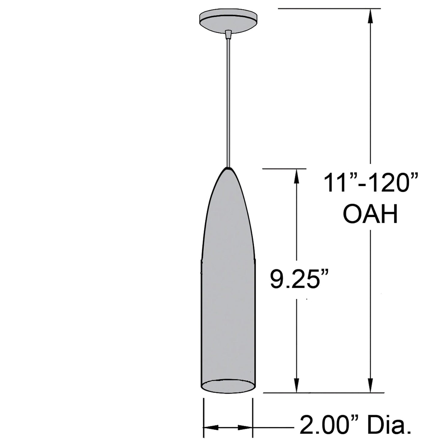 Suspension LED Odyssey en forme de balle brossée
