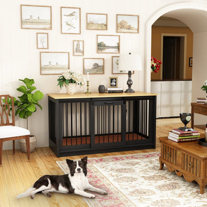 Cage pour chien élégante et robuste avec renfort en tube de fer