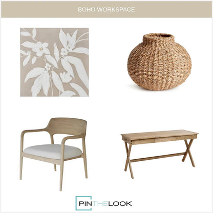 Chaise d'appoint en bois courbé organique 