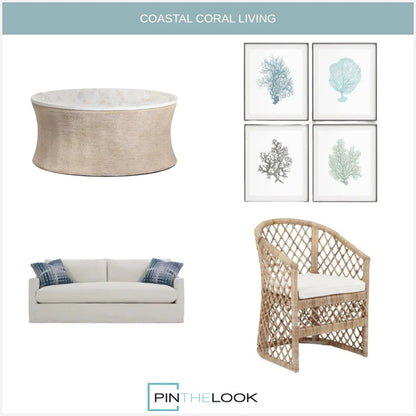 Chaise tonneau en rotin croisé naturel