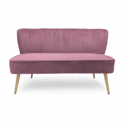Banc en velours rose Moda