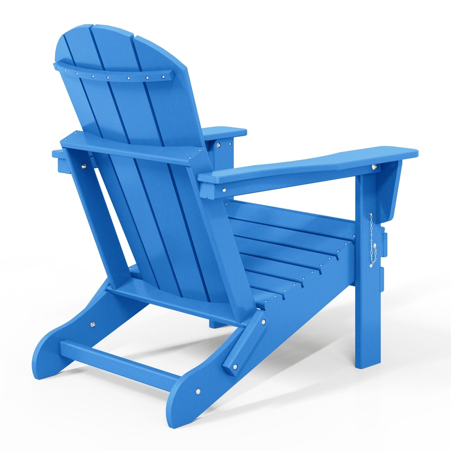 Chaise pliante Adirondack Polytrends Laguna résistante à la décoloration et aux intempéries pour patio extérieur