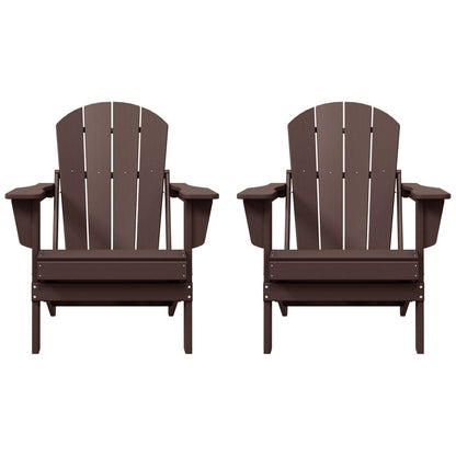 Chaises pliantes Adirondack Polytrends Laguna résistantes aux intempéries (lot de 2)