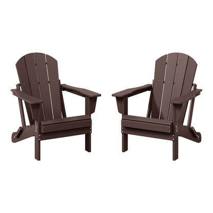 Chaises pliantes Adirondack Polytrends Laguna résistantes aux intempéries (lot de 2)