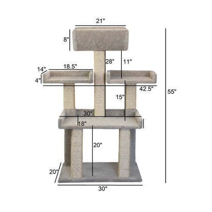 Arbres à chat Prestige Tour à chat extra large pour grands félins
