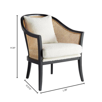 Fauteuil en rotin courbé Boucle